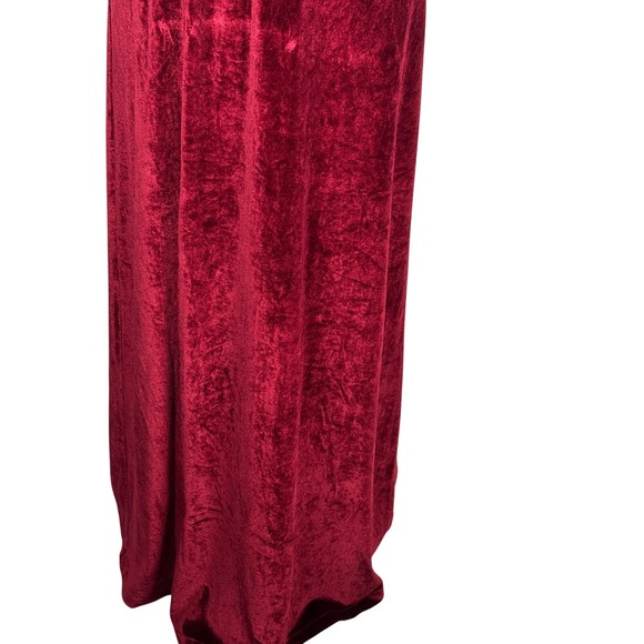 Baltic Born Tatiana Velvet Maxi Dress Merlot Formal Gown Party Evening Sz Lg - Picture 4 of 13